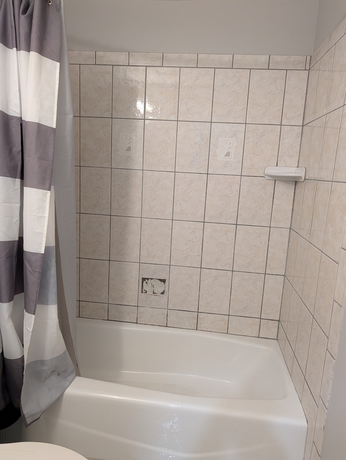 Tile Shower, Grout & All